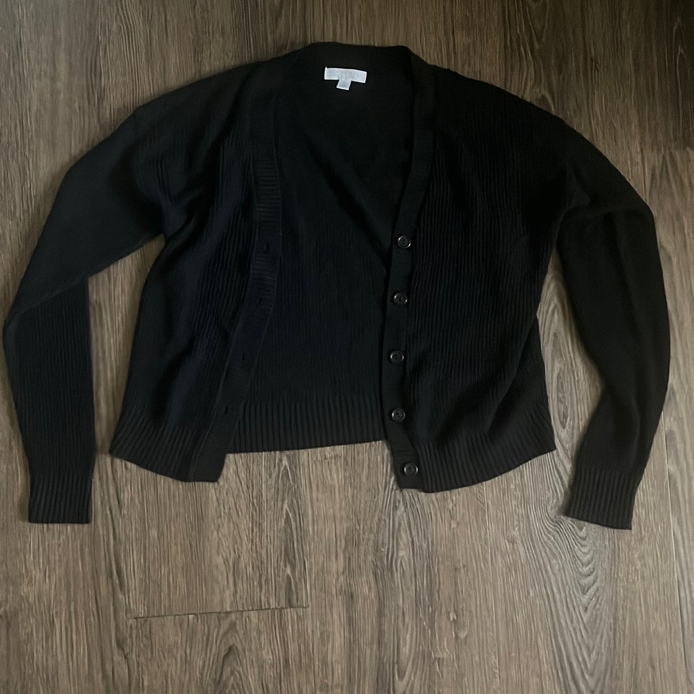 Black Knit Cover Up Sweater